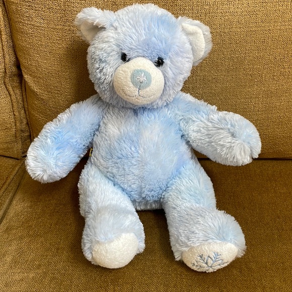 Build A Bear Blue Snowflake Sparkle Teddy Bear - Picture 2 of 7